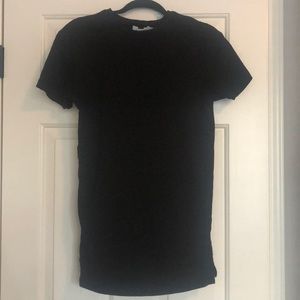 Black Long Line Tee